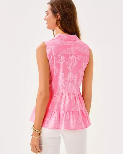 Lilly Pulitzer Breah Sleeveless Button Down Shirt