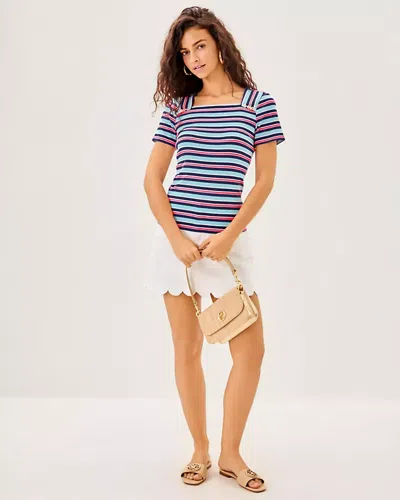 Lilly Pulitzer Beaty Knit Top In Blue