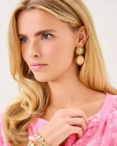Lilly Pulitzer Summer Shorelines Wicker Earrings