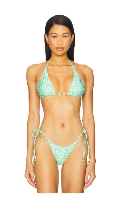Kulani Kinis Trio Ring Triangle Bikini Top