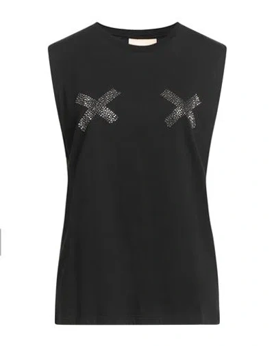 Aniye By Woman T-shirt Black Size 6 Cotton