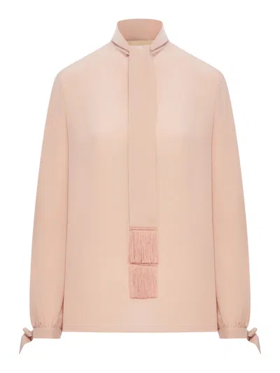 Valentino Crepe Top With Tripoline