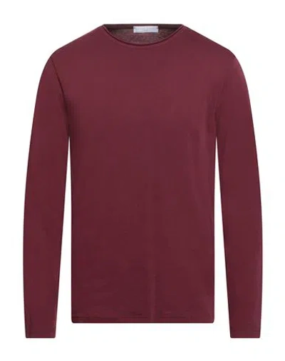 Daniele Fiesoli Man T-shirt Burgundy Size L Cotton