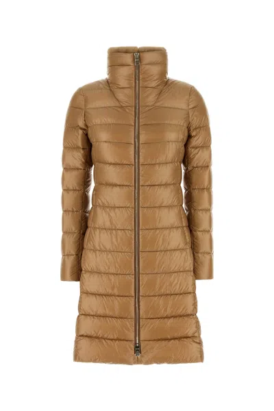 Herno Camel Nylon Down Jacket