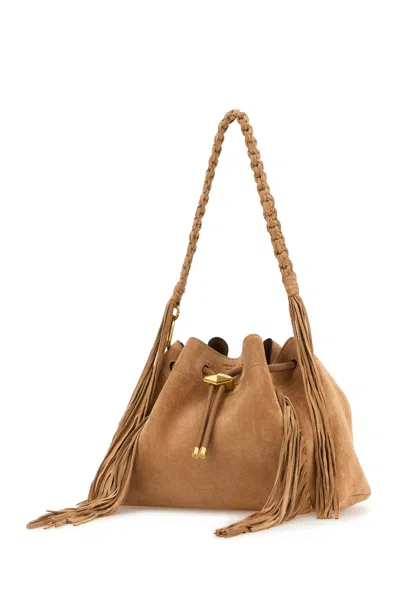 Jimmy Choo Suede Crossbody Bag Featuring Braided Handle
