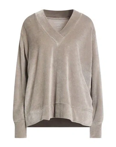 Majestic Filatures Woman Sweatshirt Light Grey Size 2 Cotton, Modal, Elastane