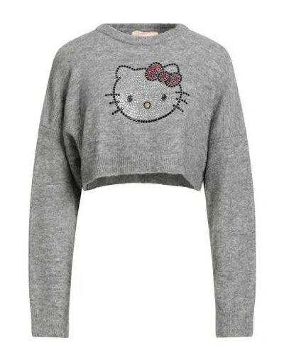 Aniye By Hello Kitty And Friends Woman Sweater Grey Size S Wool, Polyamide, Alpaca Wool, Elastane