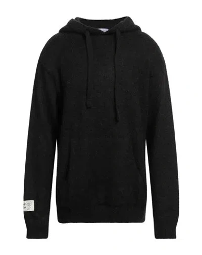 Family First Milano Man Sweater Black Size Xl Mohair Wool, Polyamide, Acrylic
