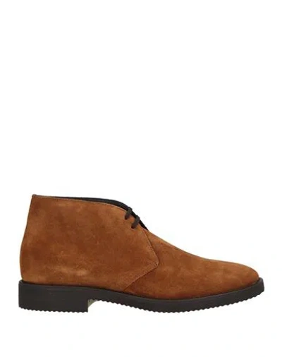 Antica Cuoieria Man Ankle Boots Tan Size 7 Leather