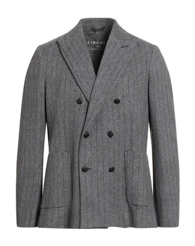 Circolo 1901 Man Blazer Grey Size 44 Cotton, Elastane