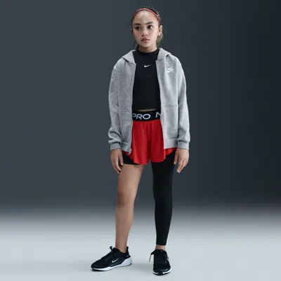 Nike Pro Big Kids' (girls') Mid-rise Single-leg Leggings