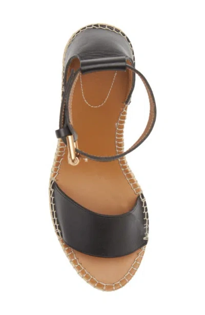 See By Chloé See By Chloe Women's Wedge Heeled Glyn Black Leather Sandals Shoes