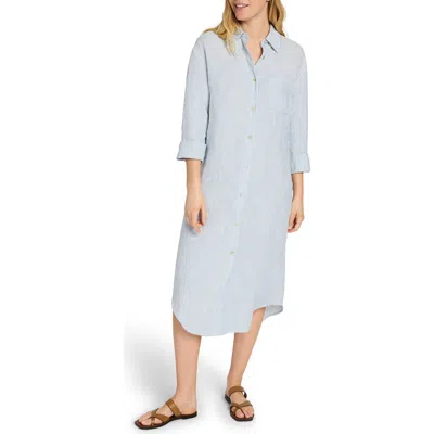 Faherty Laguna Linen Maxi Shirtdress