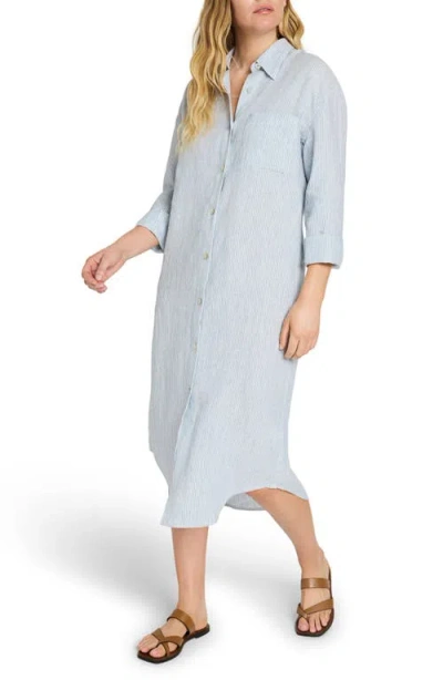 Faherty Laguna Linen Maxi Shirtdress