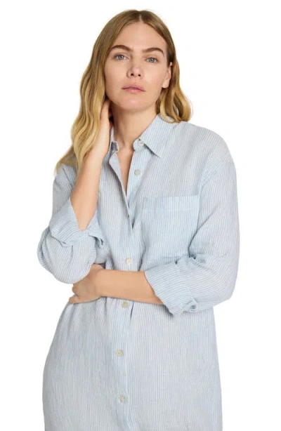 Faherty Laguna Linen Maxi Shirtdress