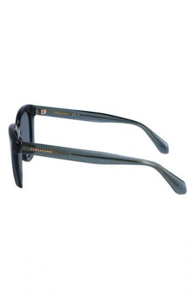 Ferragamo Logo Plastic Cat-eye Sunglasses