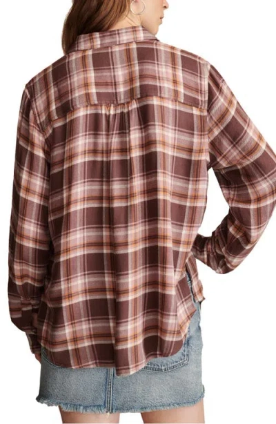 LUCKY BRAND LUCKY BRAND CLOUD PLAID BOYFRIEND SHIRT 