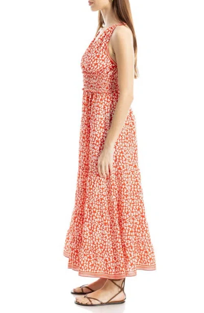 Max Studio Print Sleeveless Maxi Sundress
