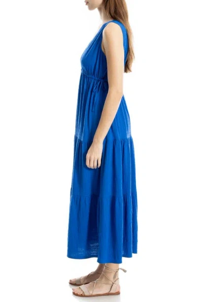 Max Studio V-neck Sleeveless Tiered Maxi Dress