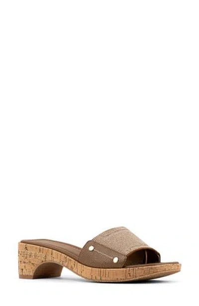 Donald Pliner Rodeo Leather Sandal In Brown