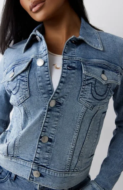 True Religion Jesse Crop Denim Jacket
