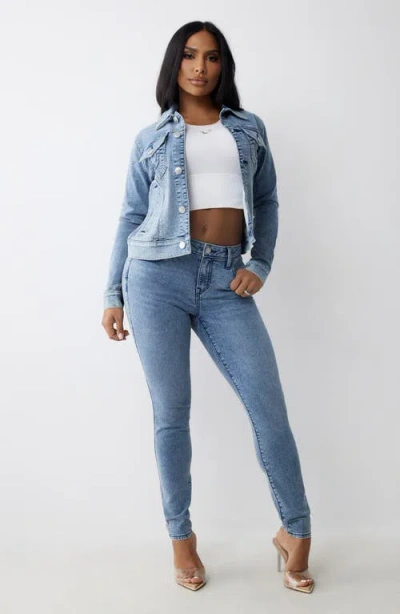 True Religion Jesse Crop Denim Jacket