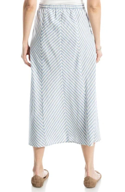 Max Studio Yarn Dyed Button Front Maxi Skirt