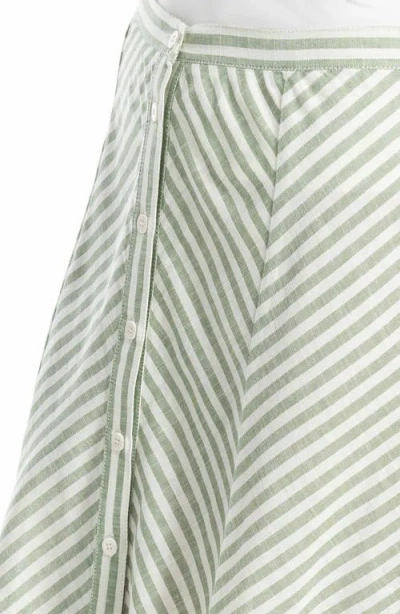 Max Studio Yarn Dyed Button Front Maxi Skirt
