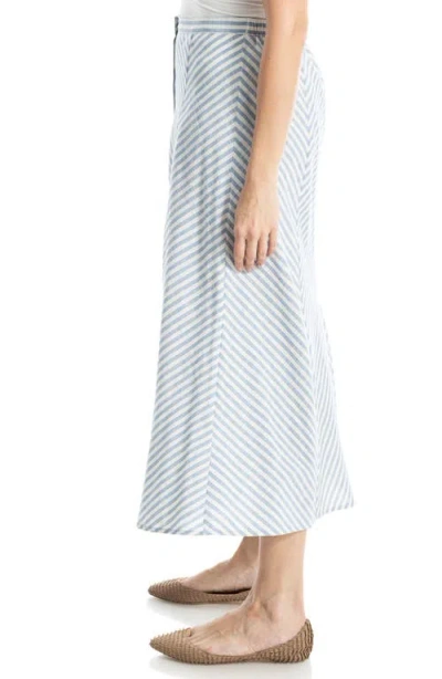 Max Studio Yarn Dyed Button Front Maxi Skirt