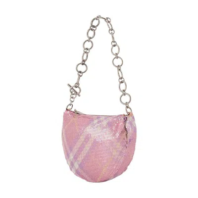 Burberry Eve Wallet On Chain - Metal - Pink