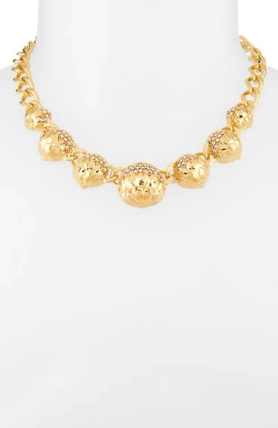 Oscar De La Renta Artichoke Pavè Choker Necklace