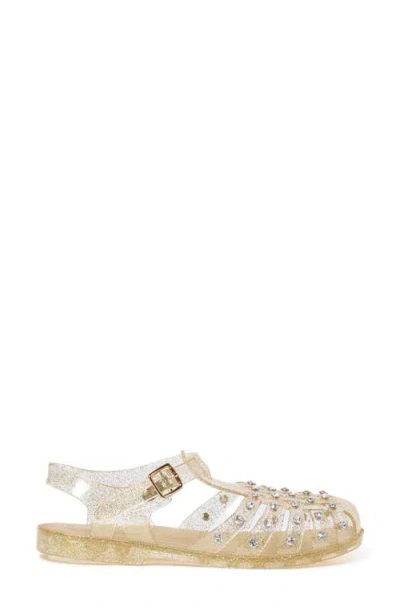 Loeffler Randall Rhys Jelly Sandals With Studs Champagne