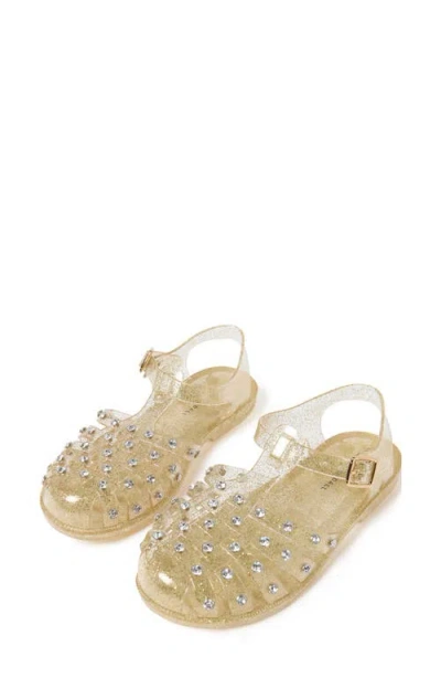 Loeffler Randall Rhys Jelly Sandals With Studs Champagne
