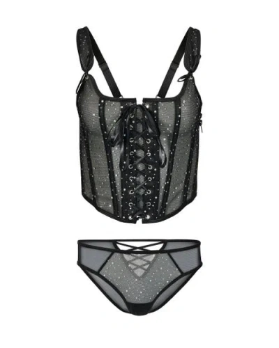 Adore Me Diamond Women's Corset & Panty Set