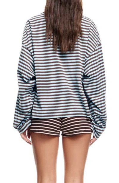 Lioness Bloom Long Sleeve Tee Chocolate Sea Stripe