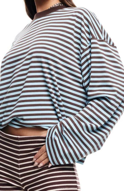 Lioness Bloom Long Sleeve Tee Chocolate Sea Stripe