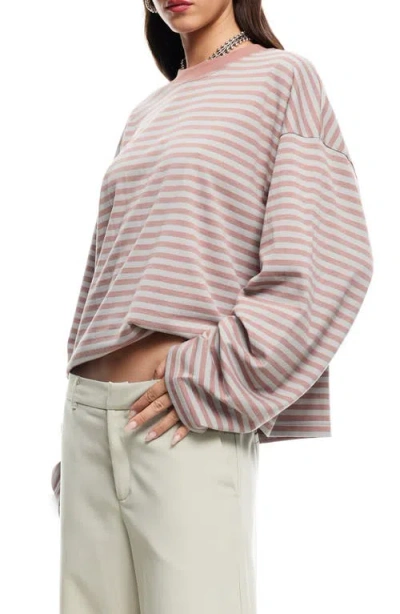 Lioness Bloom Long Sleeve Tee Muted Pastels Stripe