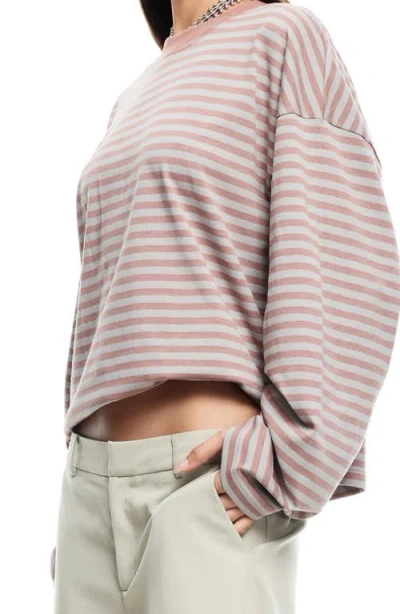 Lioness Bloom Long Sleeve Tee Muted Pastels Stripe