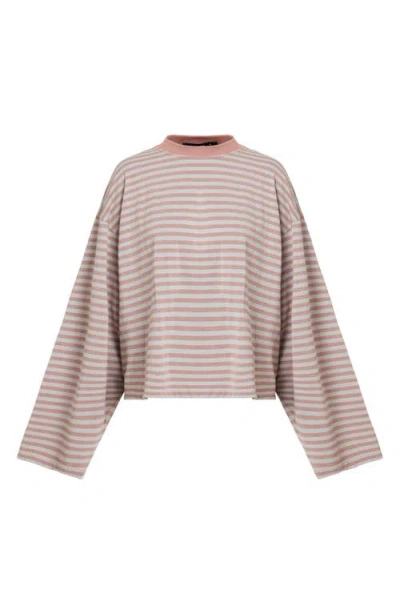Lioness Bloom Long Sleeve Tee Muted Pastels Stripe