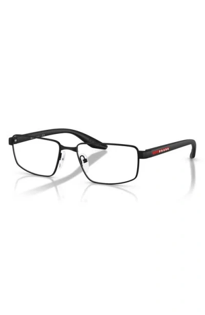 Prada Linea Rossa 55mm Rectangular Optical Glasses