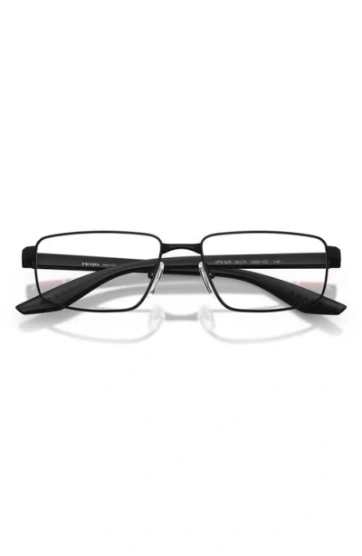 Prada Linea Rossa 55mm Rectangular Optical Glasses