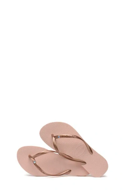 Havaianas Kids Slim Crystal Sw Ii Flip Flop Sandals