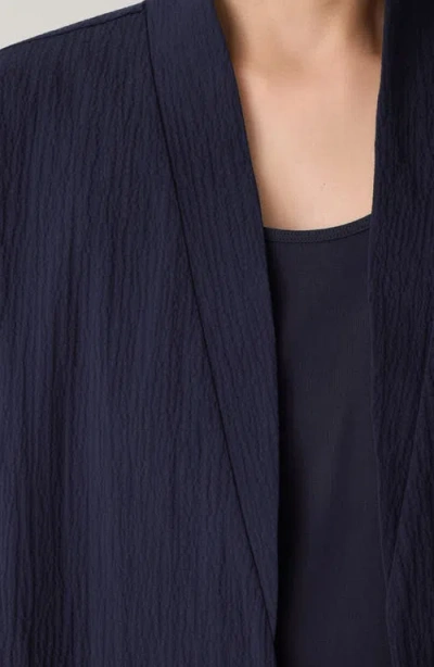 Eileen Fisher Crinkled Stretch Organic Cotton Jacket