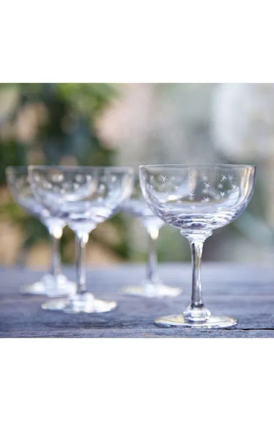 The Vintage List Star Set Of 6 Champagne Glasses