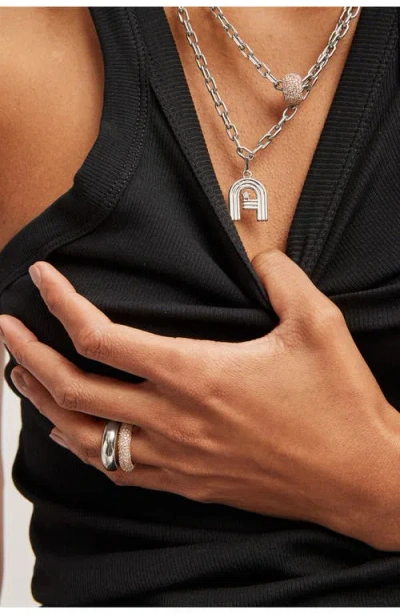 Adina Reyter Groovy Letter Charm Pendant