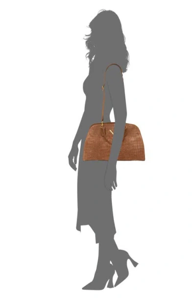Vince Camuto Tasha Croc Embossed Leather Satchel