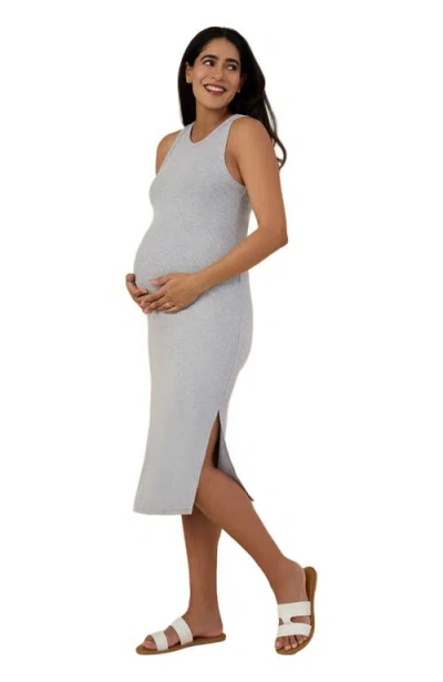 Motherhood Maternity Crew Neck Sleeveless Racerback Maternity Midi Dress