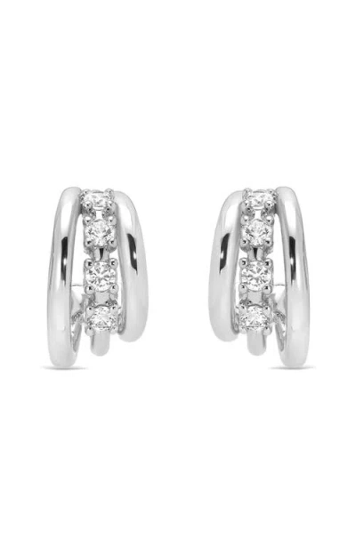 Ettika Mini Gleam Cubic Zirconia Hoop Earrings