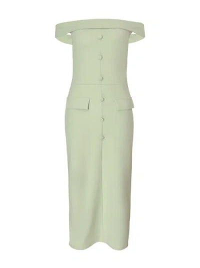 Quiz Scuba Crepe Button Front Maxi Dress