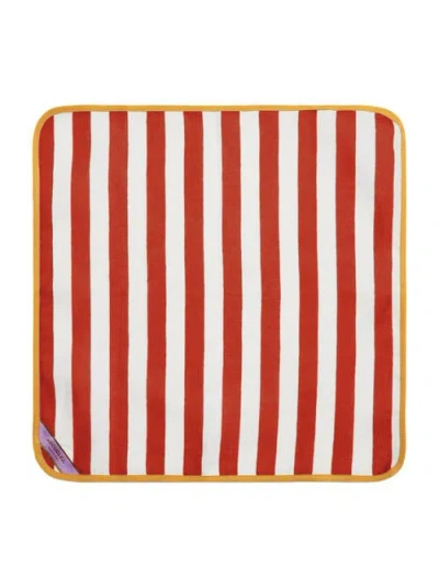 La Doublej Set Of 2 Large Riviera Mattone Napkins